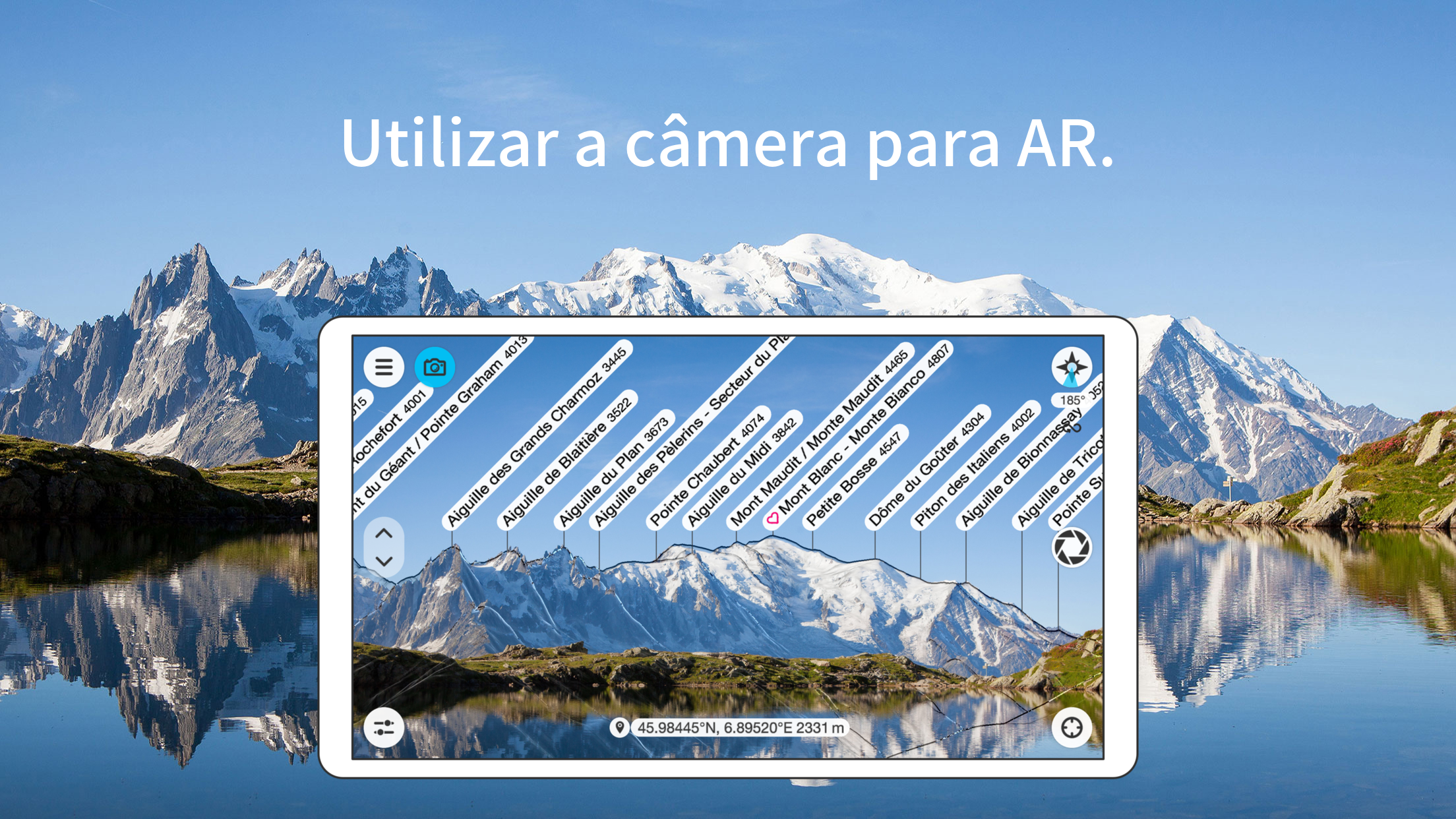 Captura de ecrã 1 da app PeakFinder