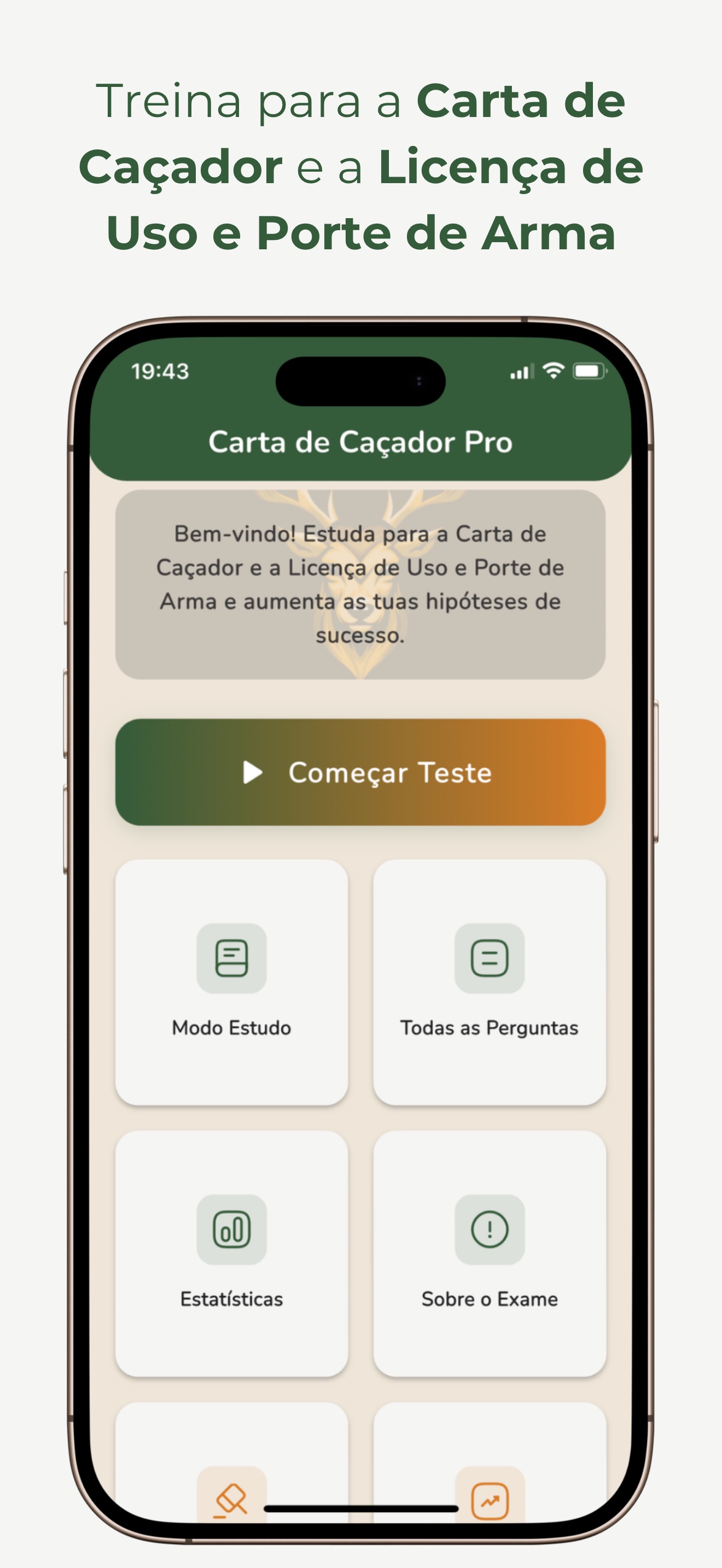 Captura de ecrã 1 da app Carta de Caçador & LUPA | Pro