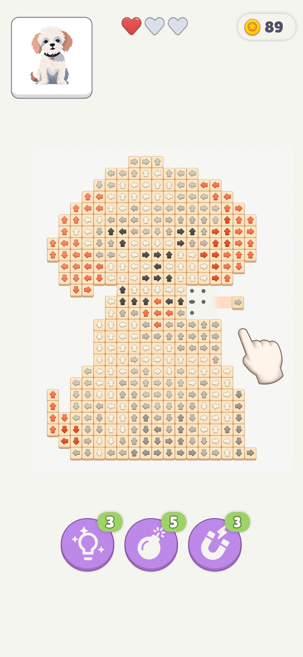 Captura de ecrã 1 da app Tap Gallery: Revela as imagens