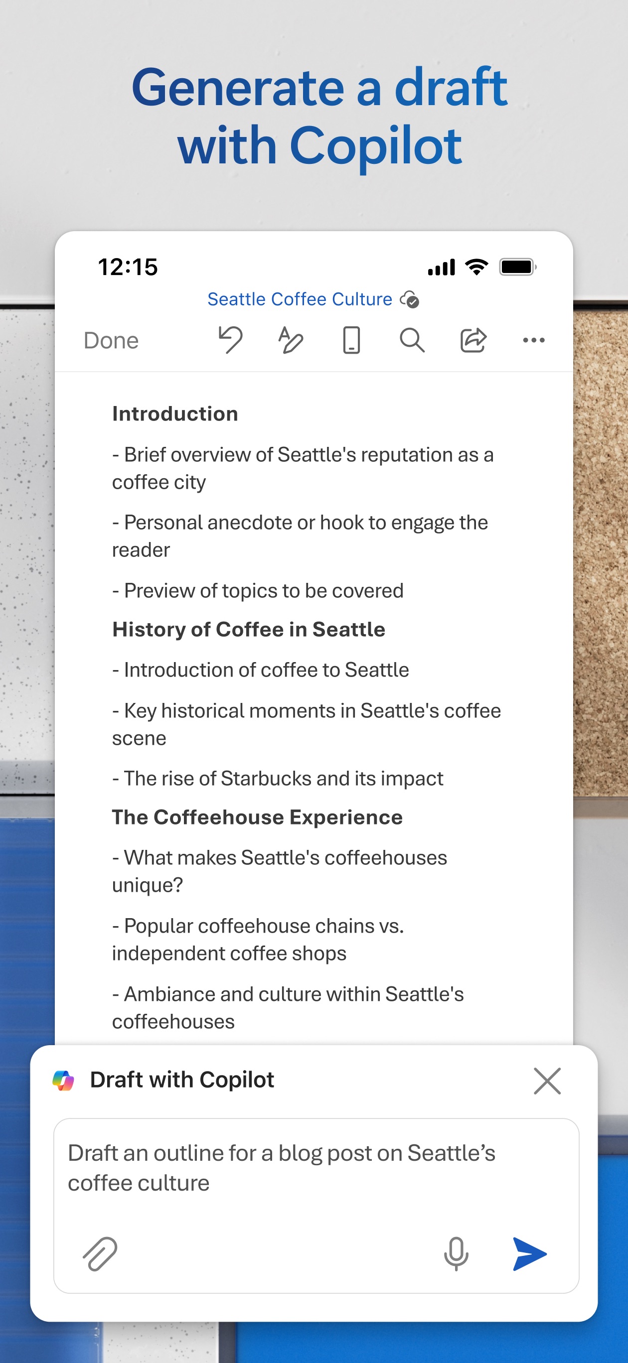 Captura de ecrã 2 da app Microsoft Word