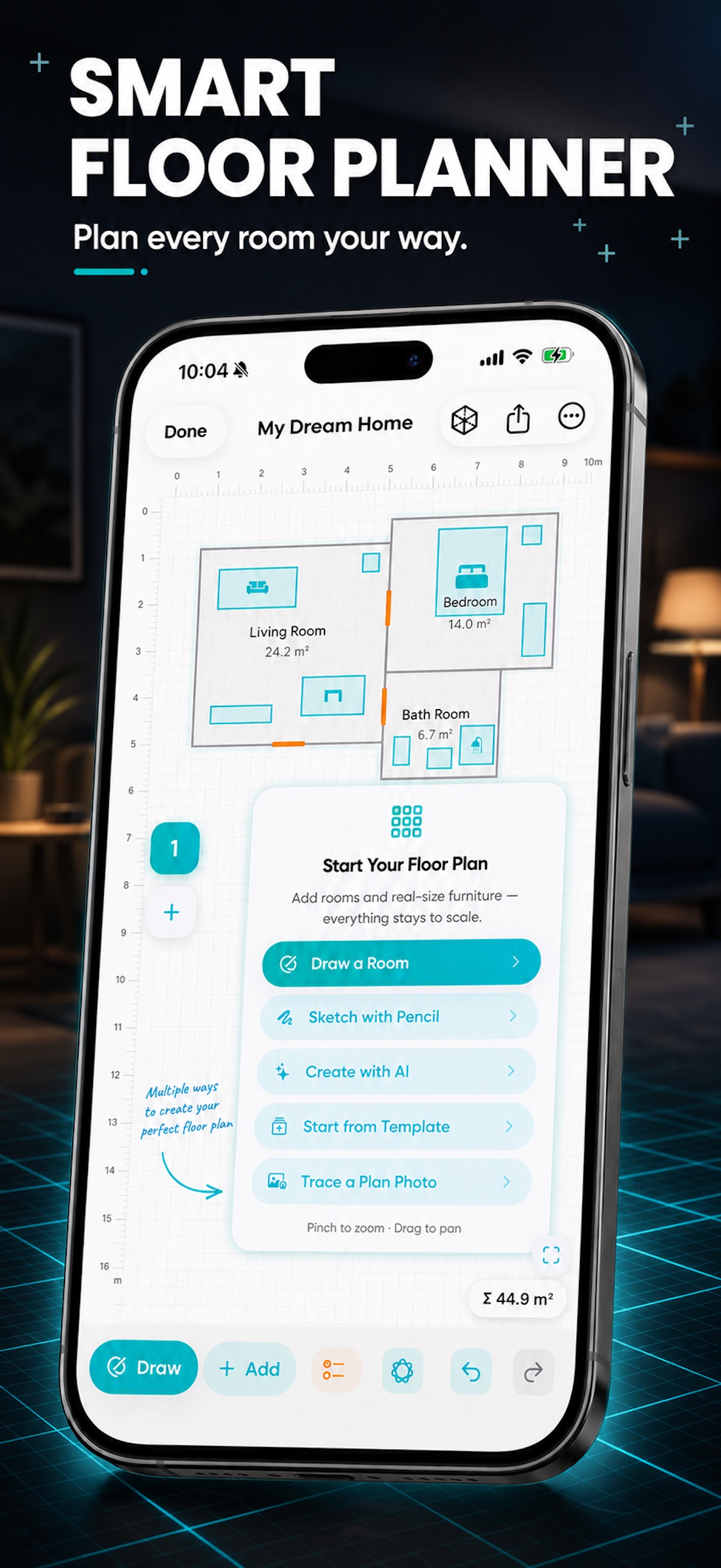 Captura de ecrã 3 da app Planta de Casa 3D & LiDAR