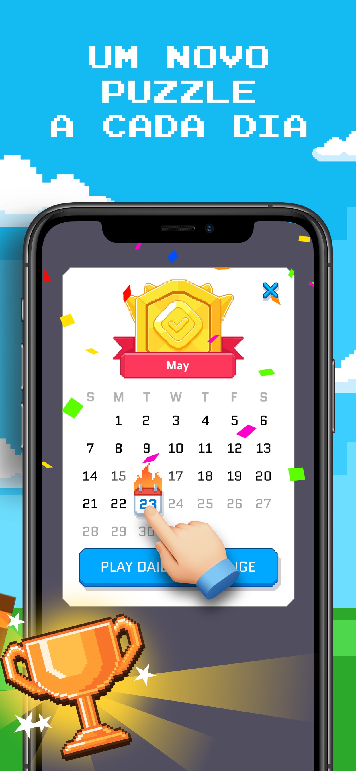 Captura de ecrã 4 da app Blockin' Color: Jogo de Blocos