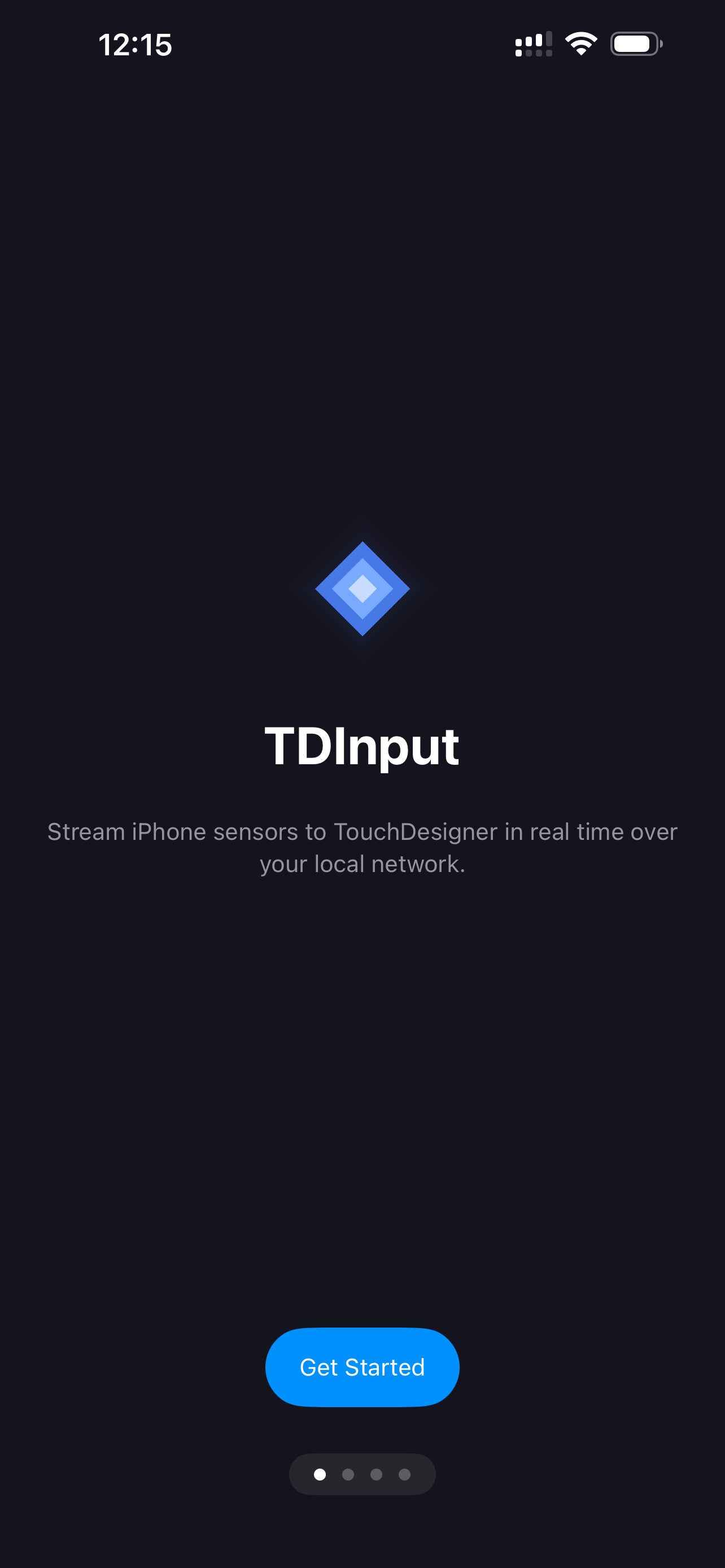 Captura de ecrã 1 da app TDInput