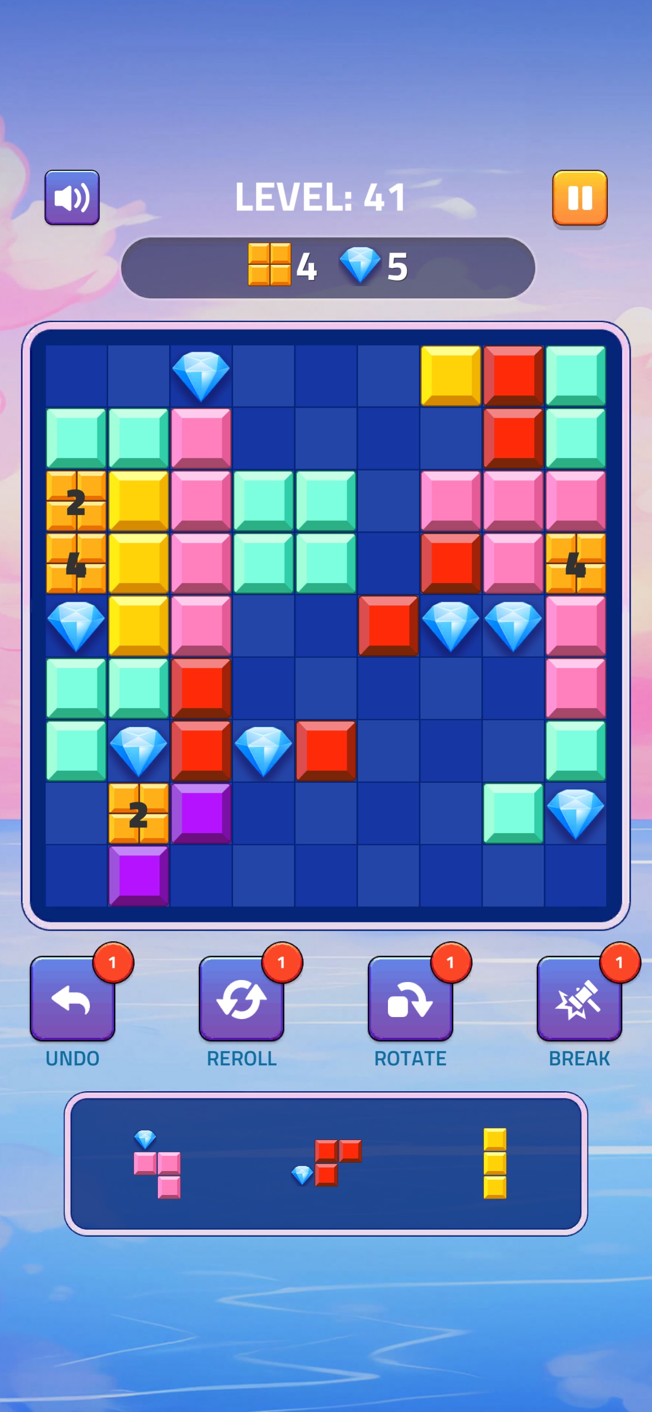 Captura de ecrã 3 da app Block Puzzle - Gems Adventure