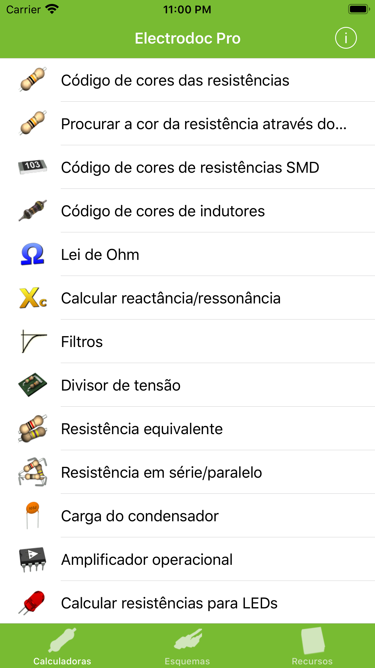 Captura de ecrã 1 da app Electrodoc Pro