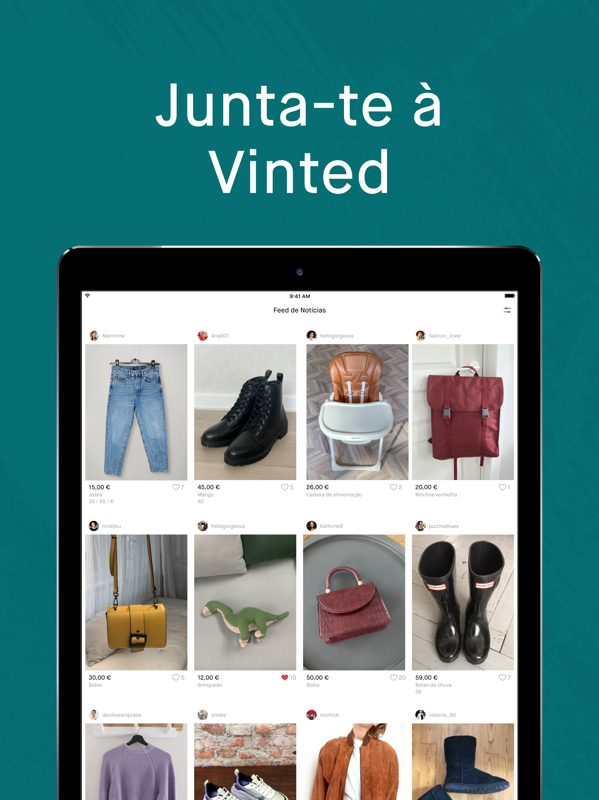 Captura de ecrã 3 da app Vinted: compra e vende 2ª mão