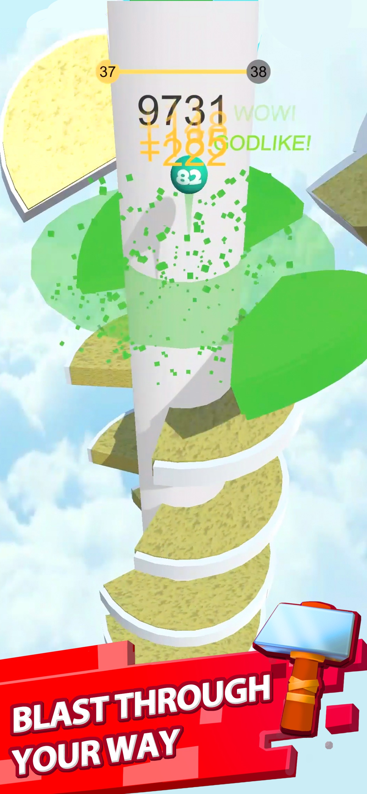 Captura de ecrã 2 da app Helix Jump