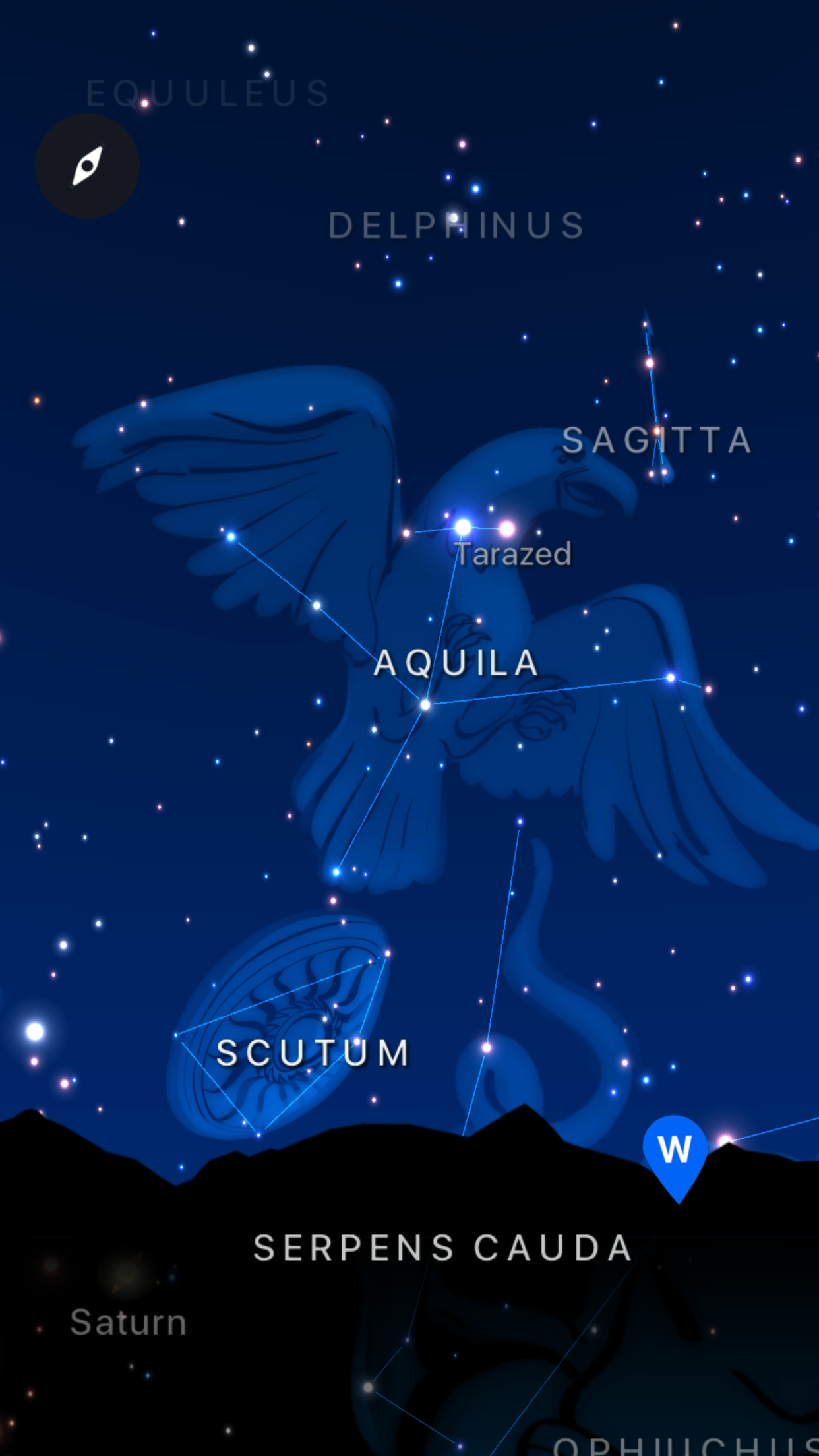 Captura de ecrã 3 da app Starlight®: Mapa do Céu