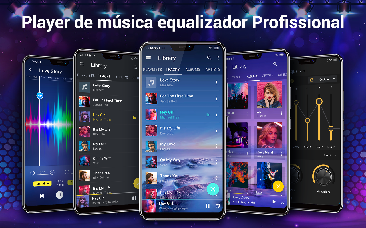 Captura de ecrã 1 da app Leitor de Música- Música e MP3