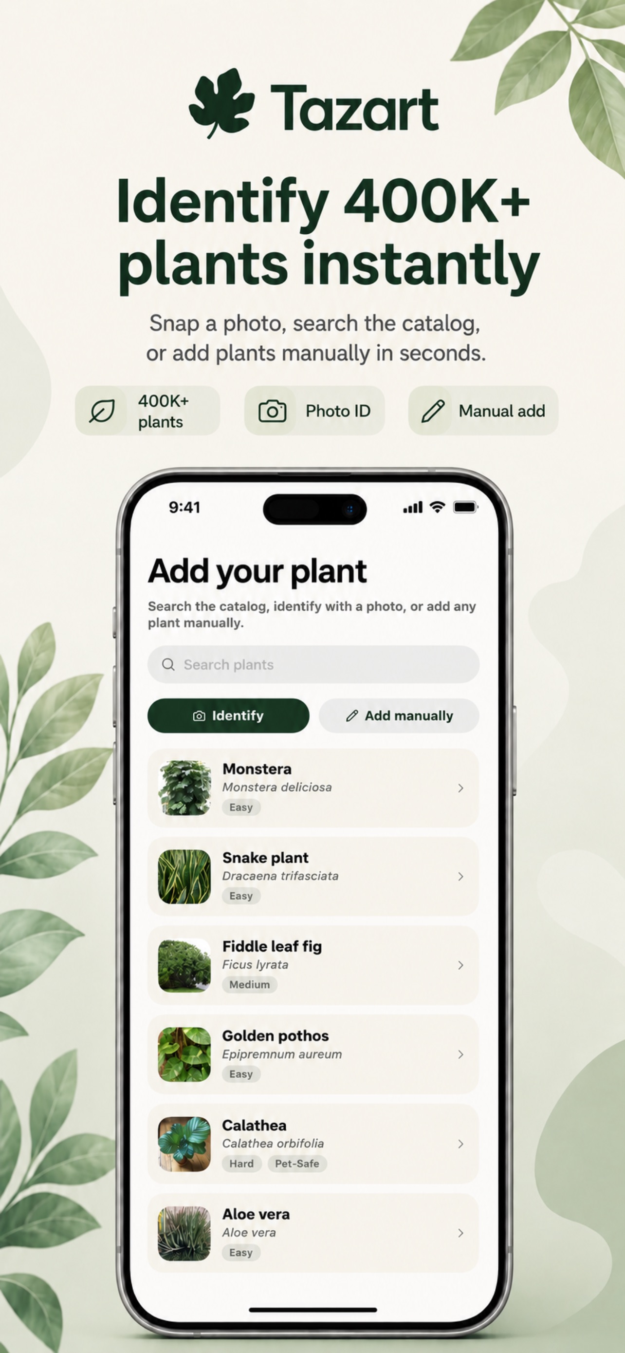 Captura de ecrã 2 da app Tazart Plant Care & Identifier