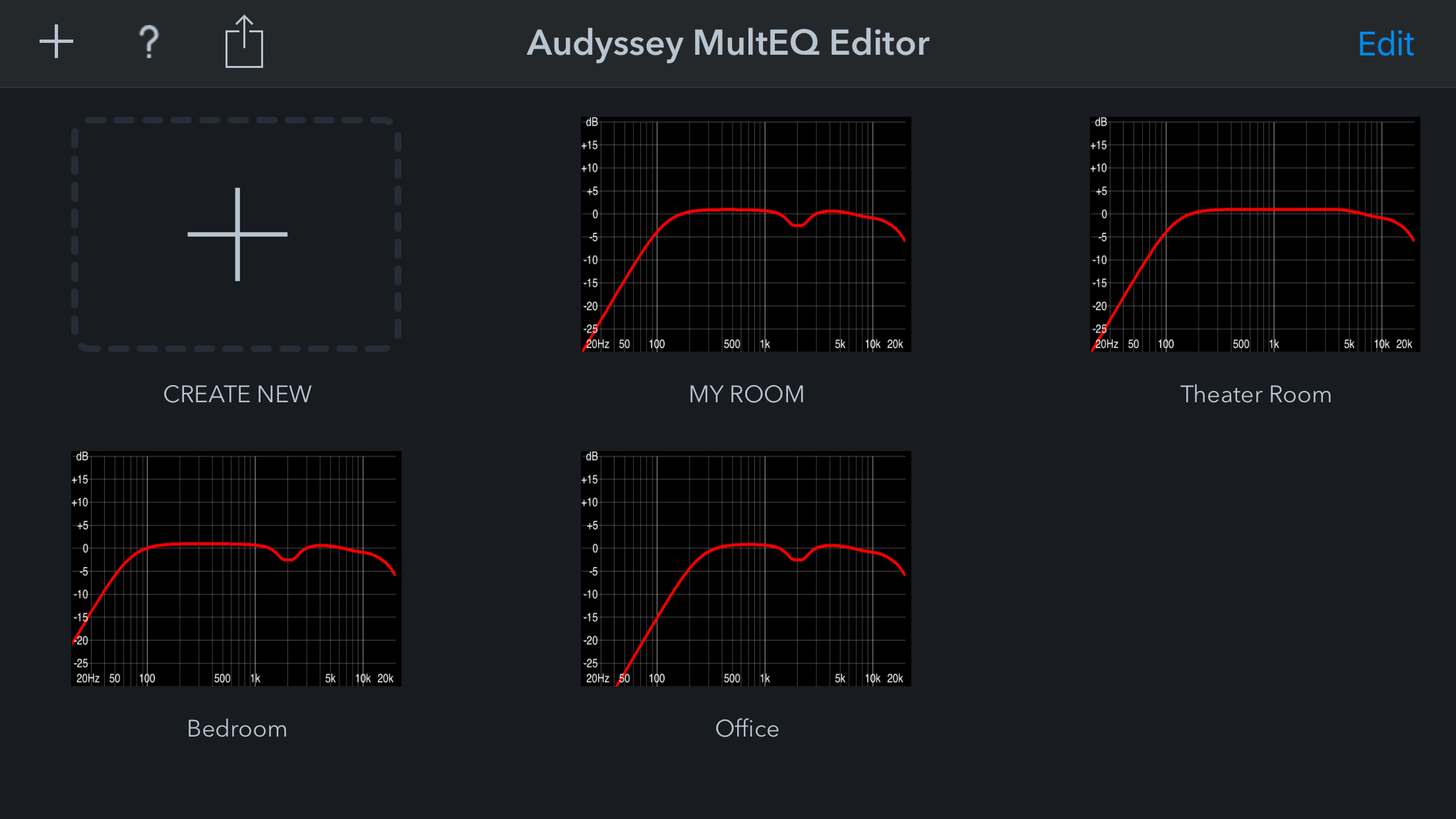 Captura de ecrã 2 da app Audyssey MultEQ Editor app
