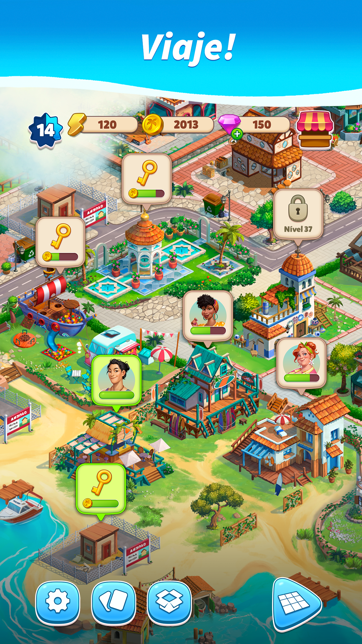 Captura de ecrã 4 da app Travel Town - Combine Aventura