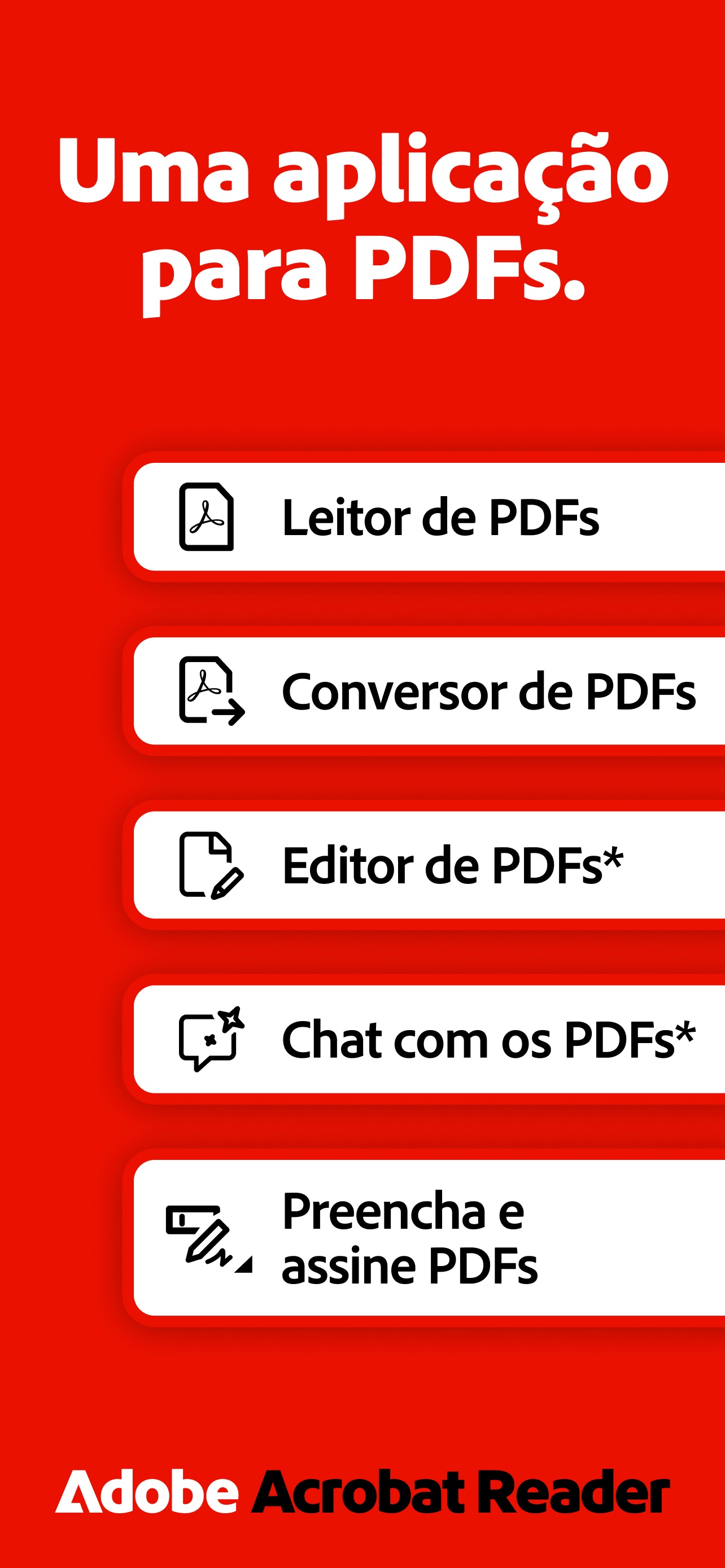 Captura de ecrã 1 da app Adobe Acrobat Reader: Docs PDF