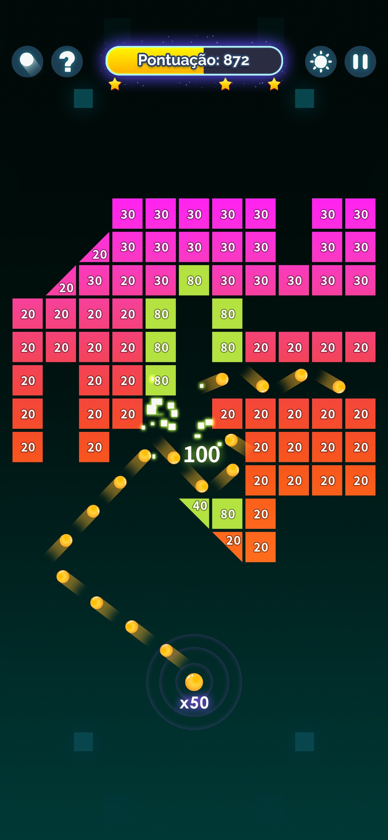 Captura de ecrã 2 da app Bricks n Balls