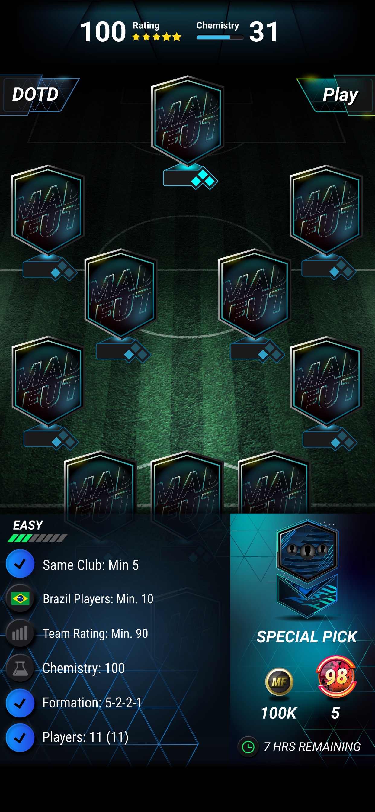Captura de ecrã 1 da app MADFUT 26