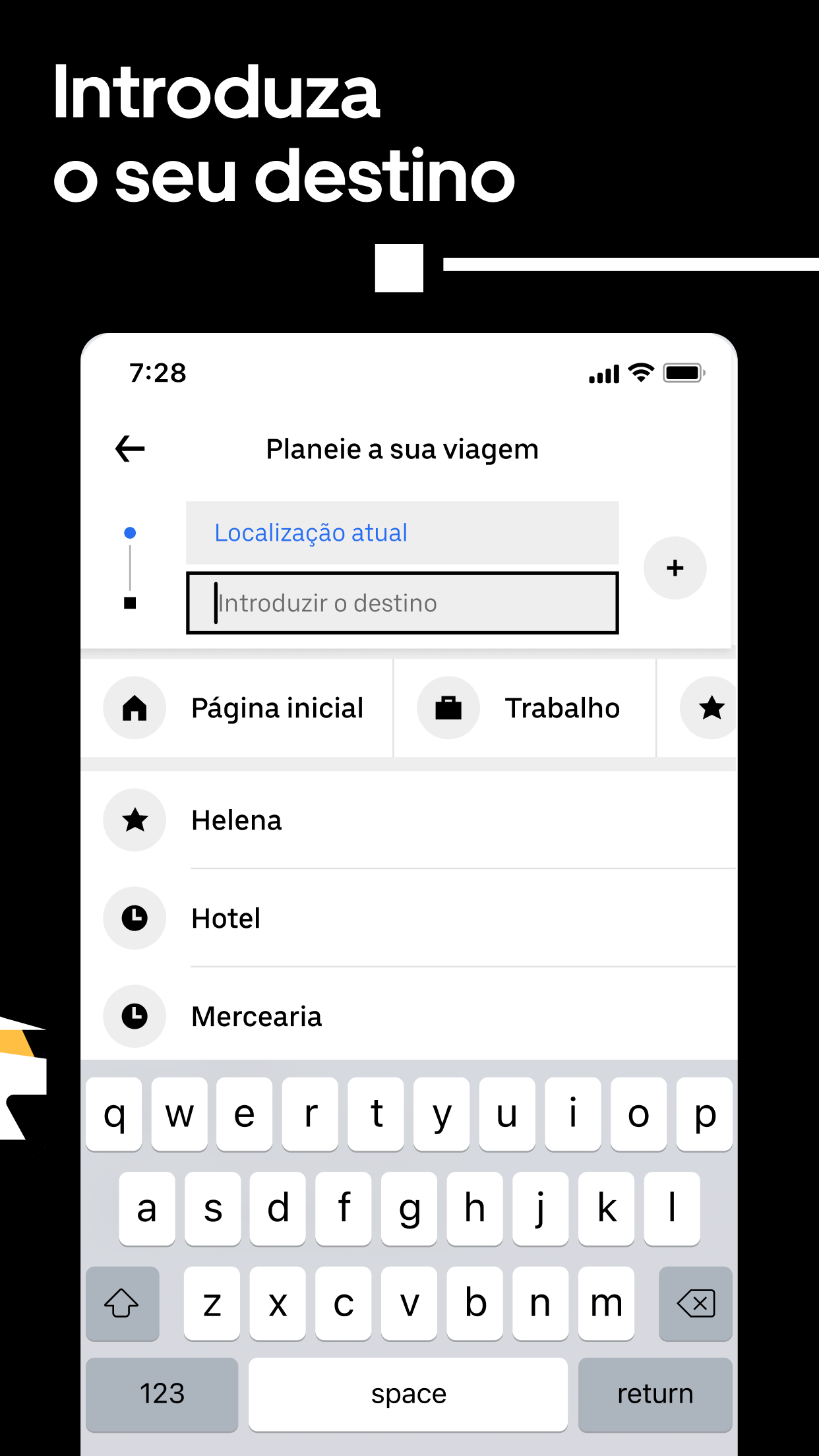 Captura de ecrã 2 da app Uber - Peça uma viagem