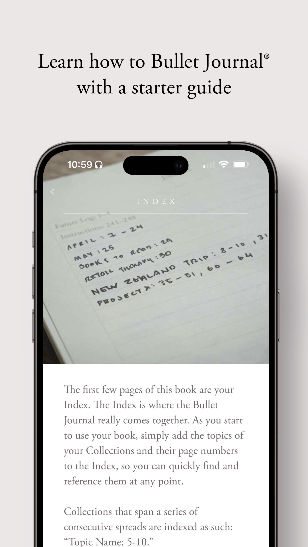 Captura de ecrã 4 da app Bullet Journal Companion