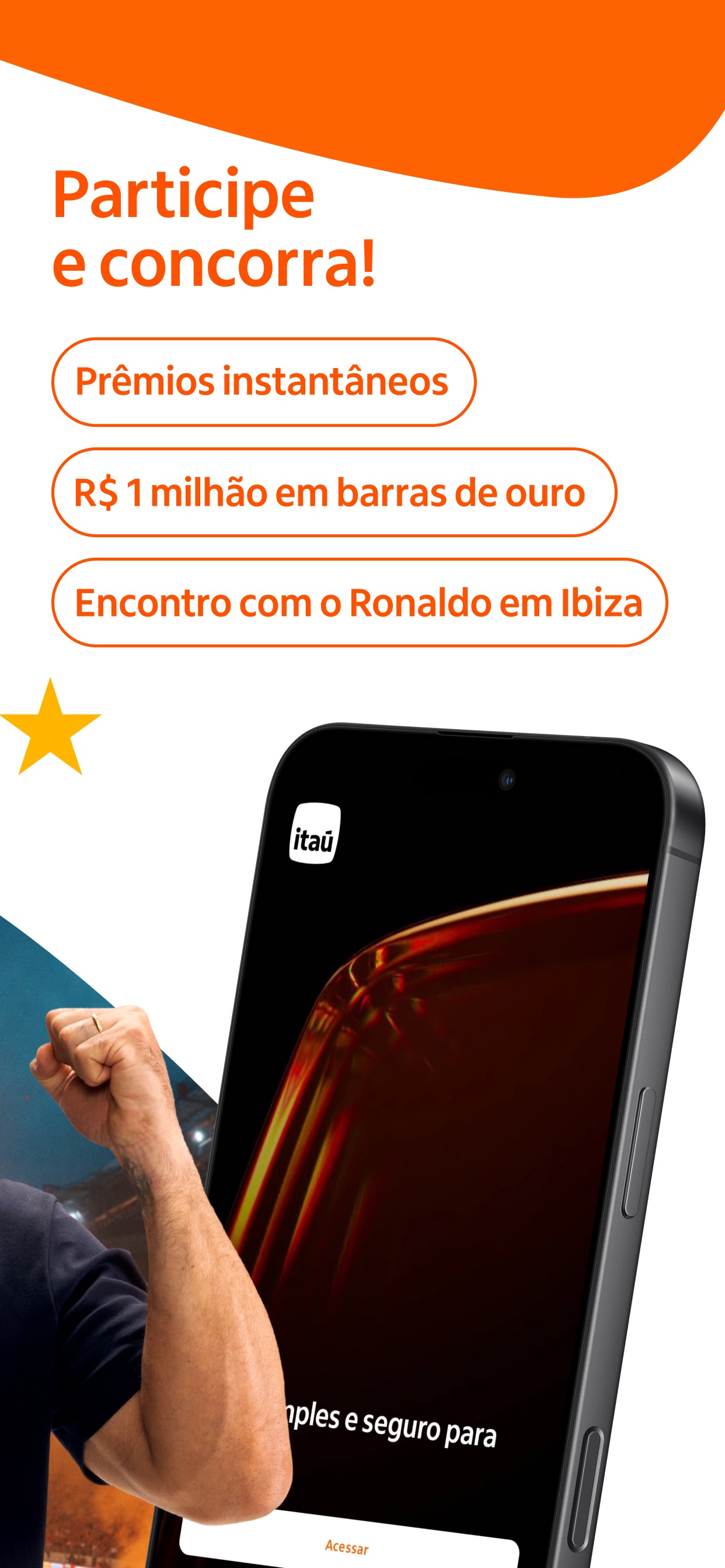 Captura de ecrã 2 da app Banco Itaú: Conta, Cartão e +