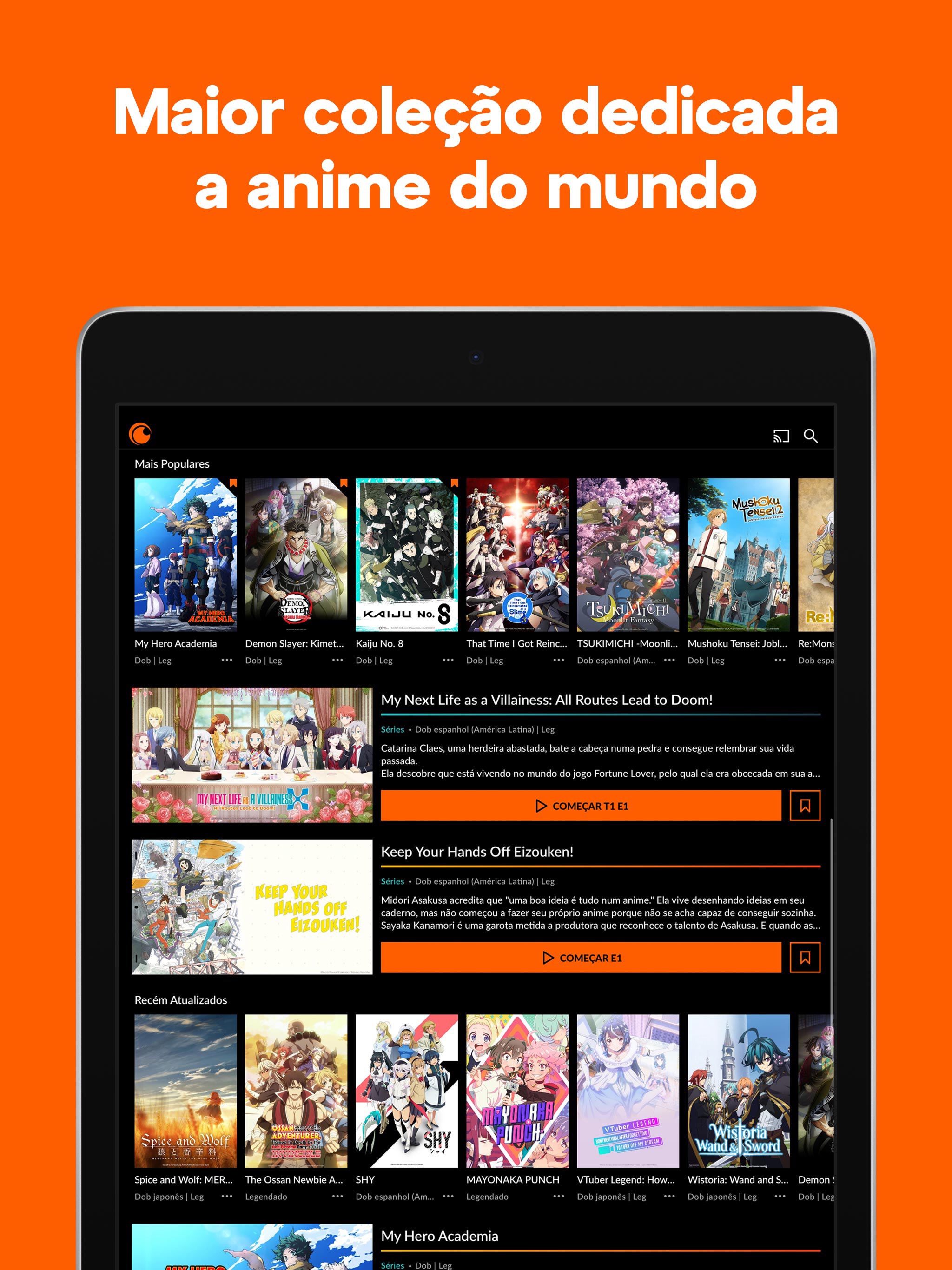 Captura de ecrã 1 da app Crunchyroll