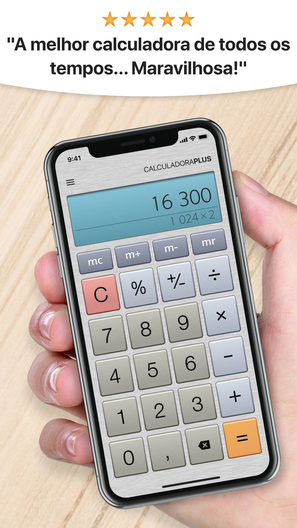 Captura de ecrã 1 da app Calculadora Plus - PRO