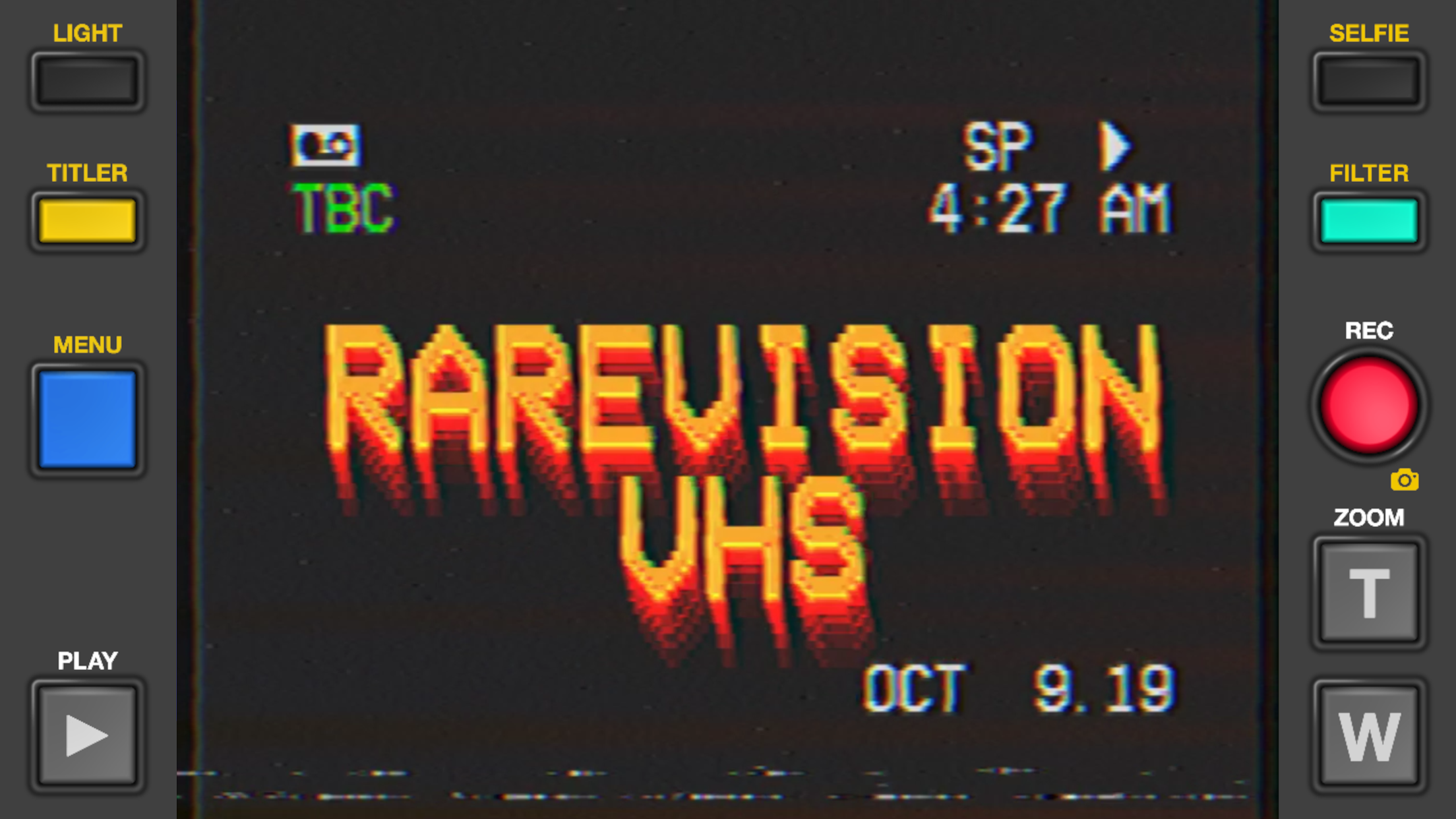 Captura de ecrã 2 da app Rarevision VHS: Retro Cam