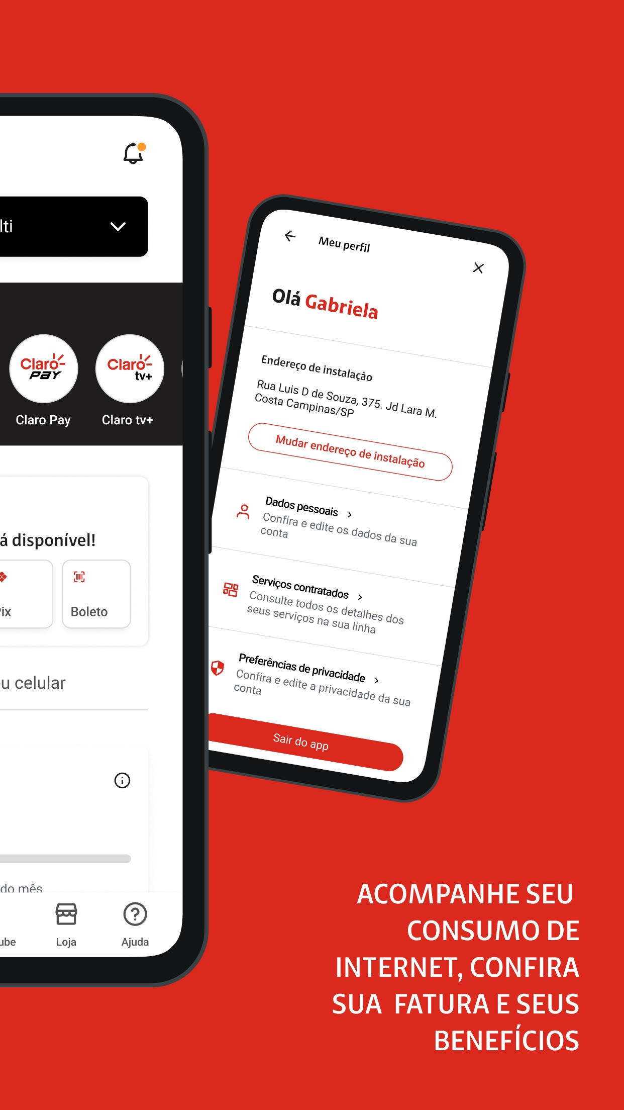 Captura de ecrã 2 da app Minha Claro