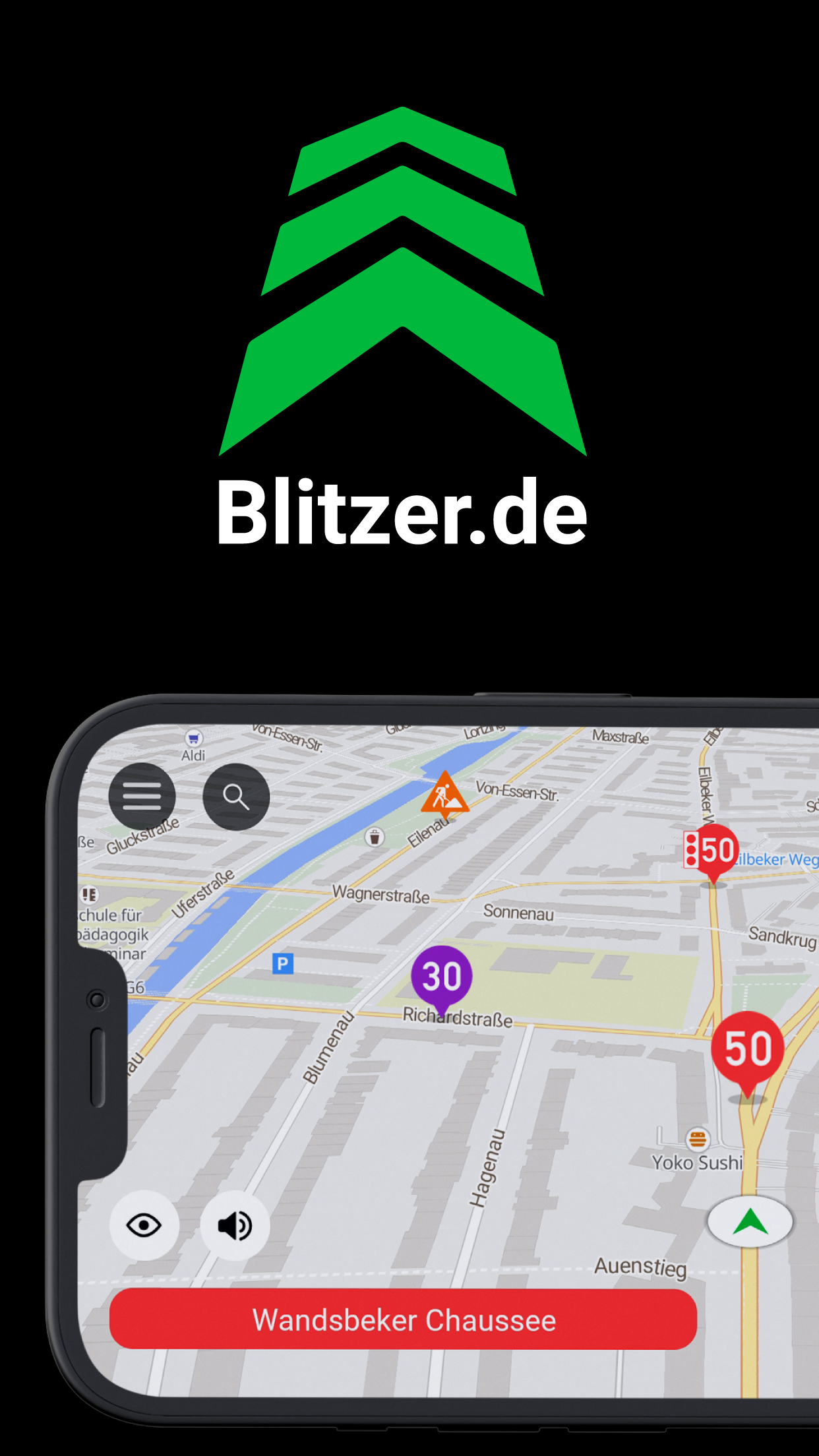Captura de ecrã 1 da app Blitzer.de PRO
