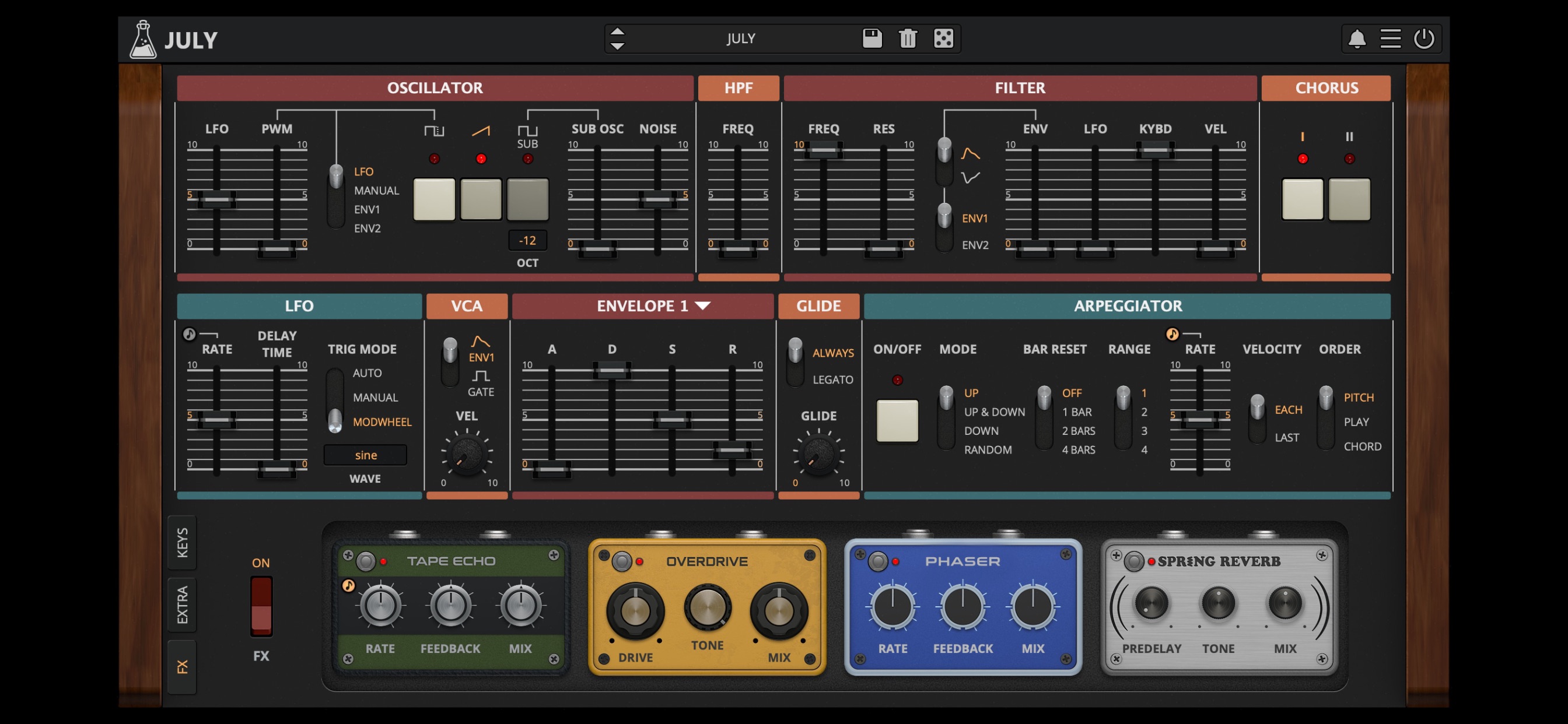 Captura de ecrã 3 da app JULY - Analog Synth