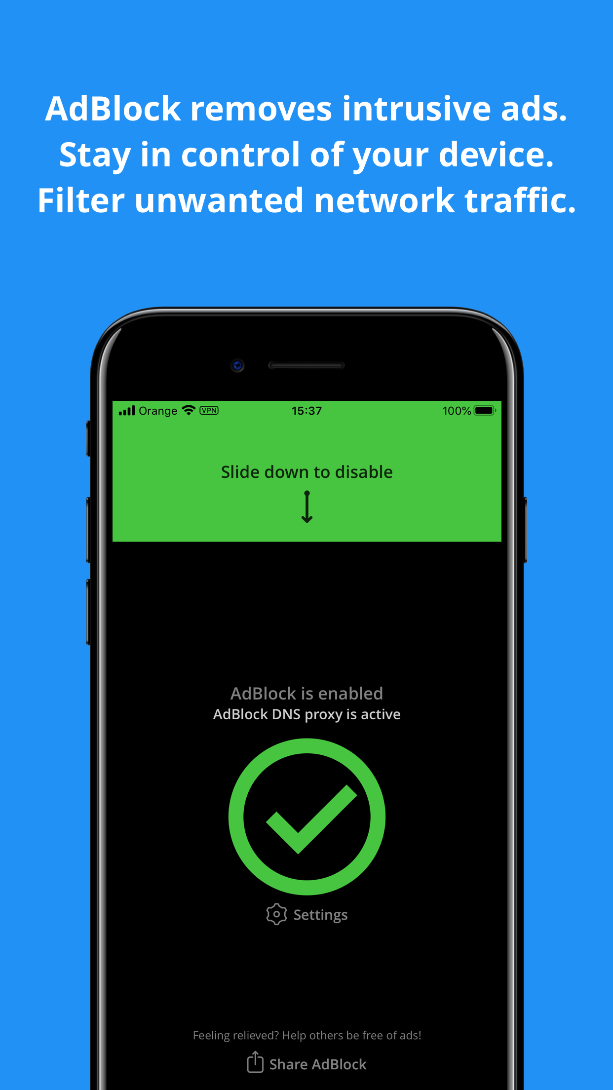 Captura de ecrã 2 da app AdBlock