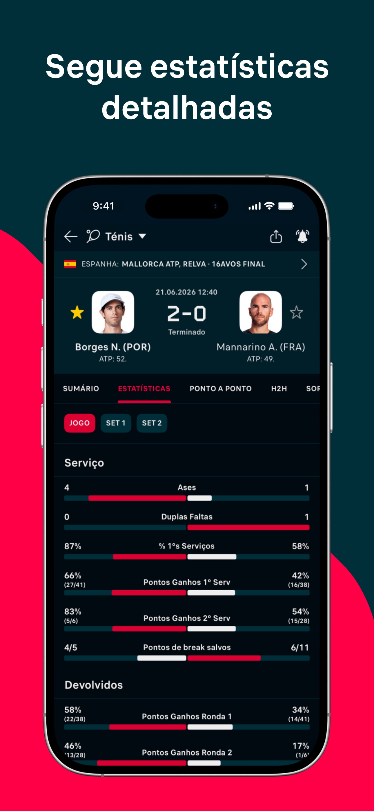 Captura de ecrã 4 da app Flashscore: Resultados ao vivo