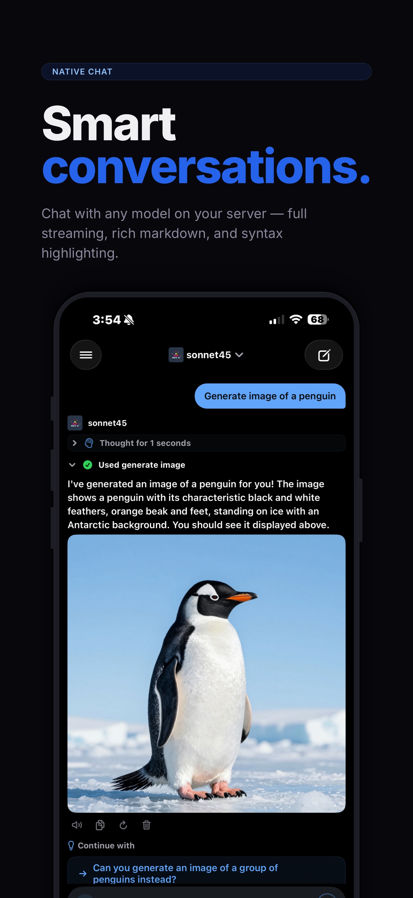 Captura de ecrã 2 da app Open Relay - Open WebUI Client