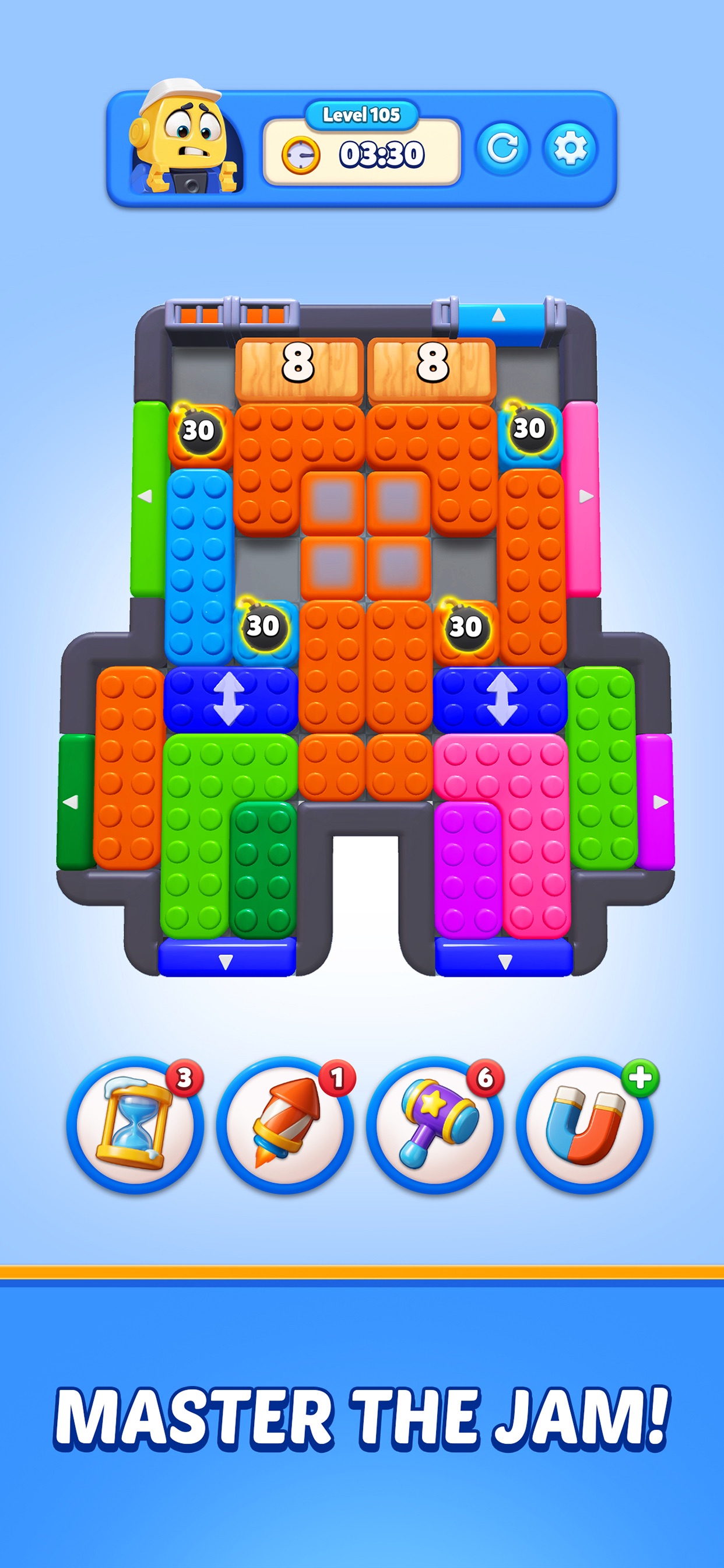 Captura de ecrã 3 da app Color Block: Jam Puzzle 3D