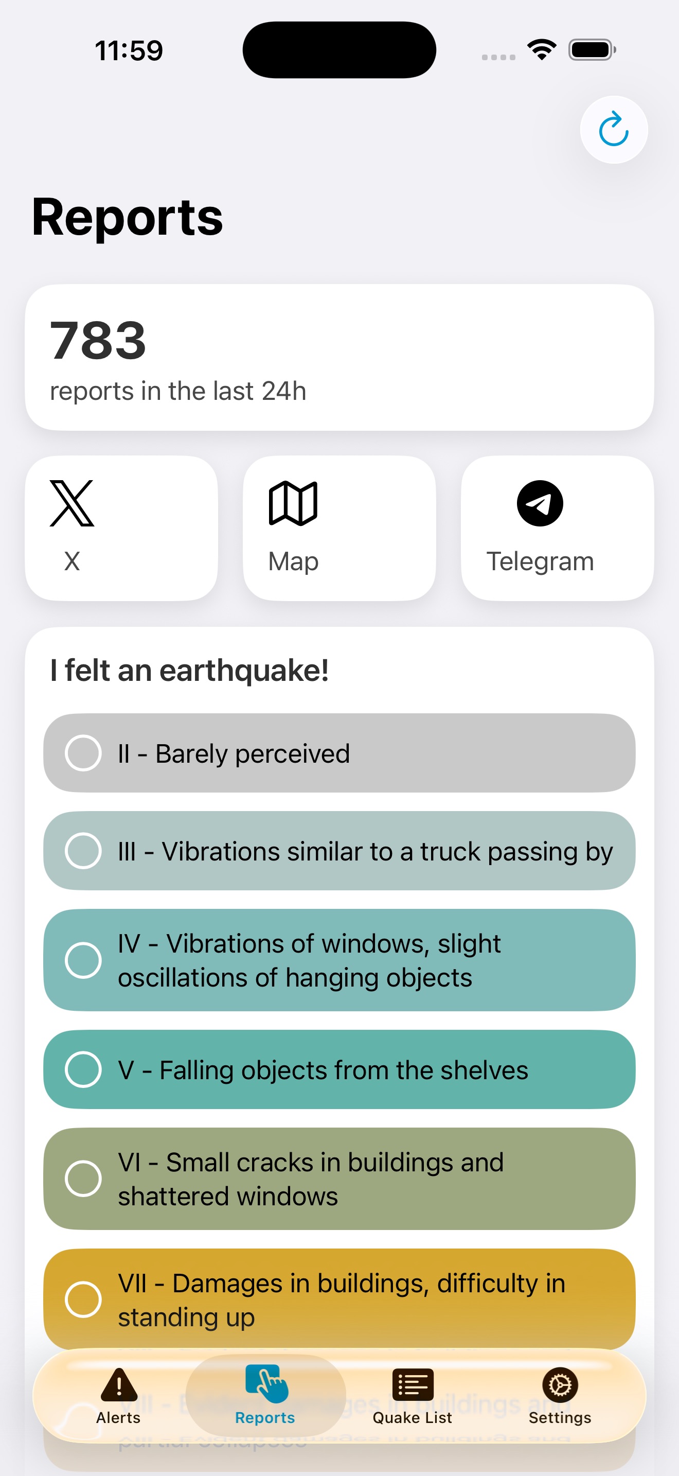 Earthquake Network screenshot 3
