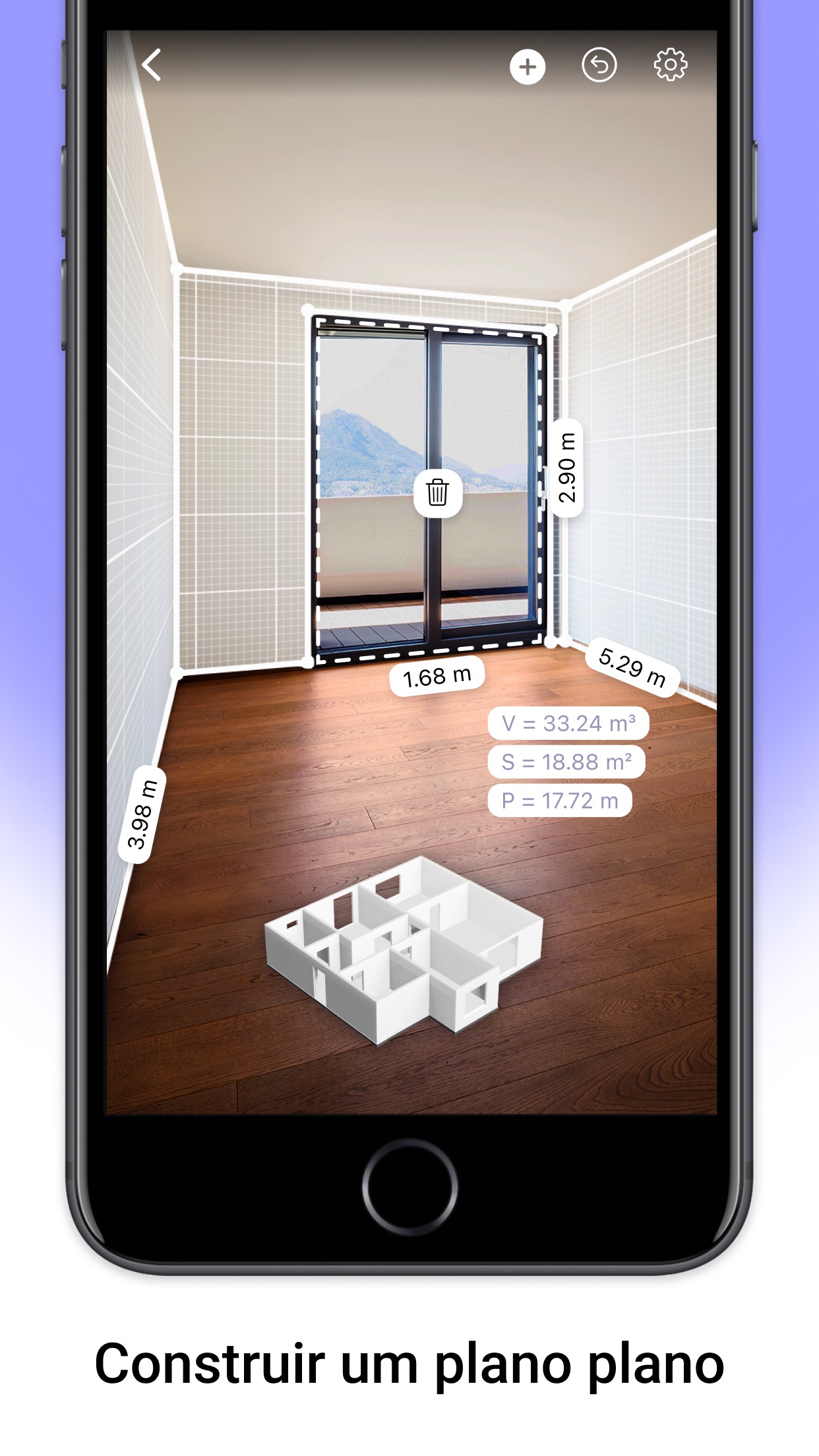 Captura de ecrã 2 da app Medida AR e Planta da Casa 3D