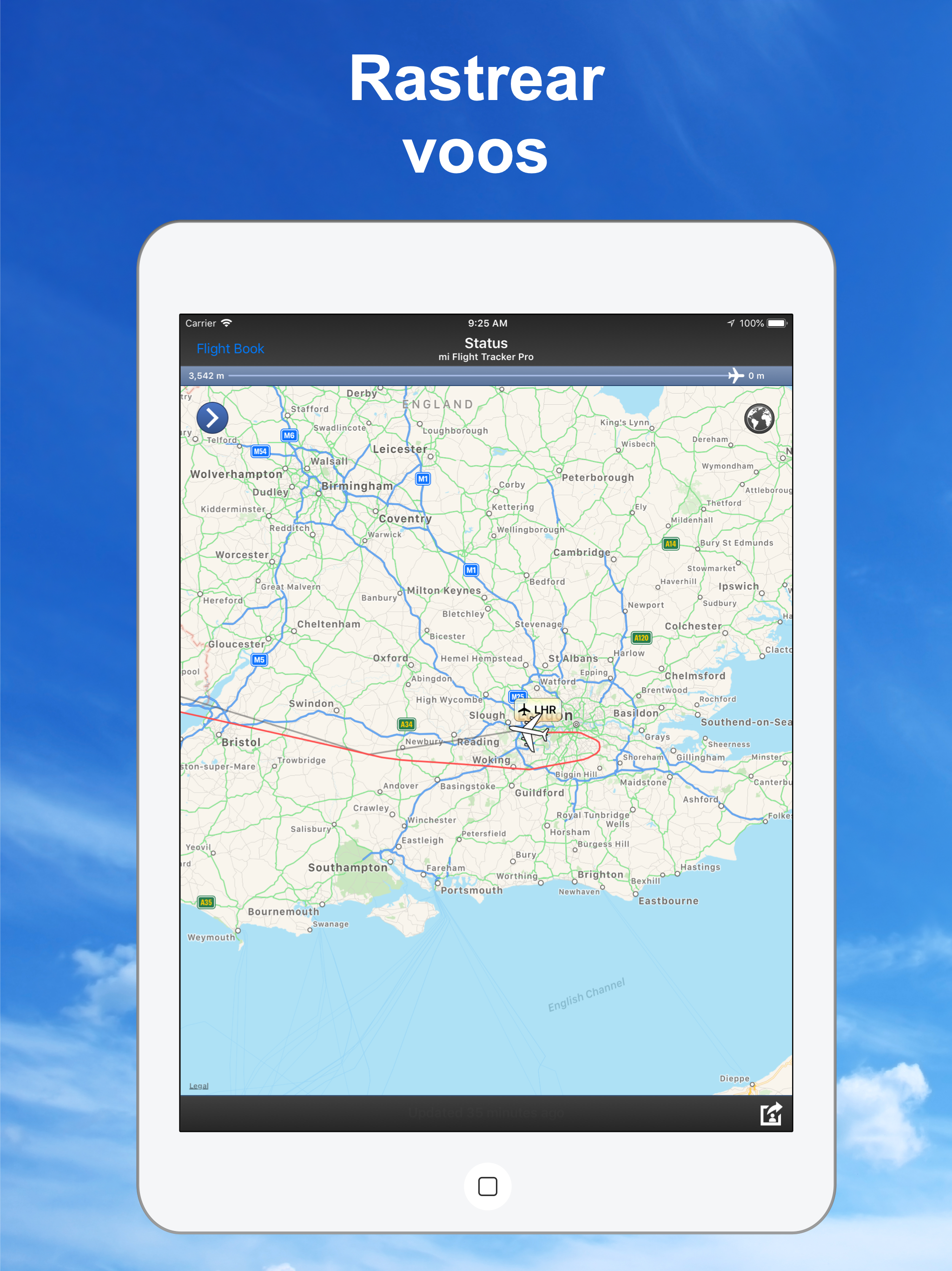 Captura de ecrã 2 da app Flight Tracker Pro | Fly Radar
