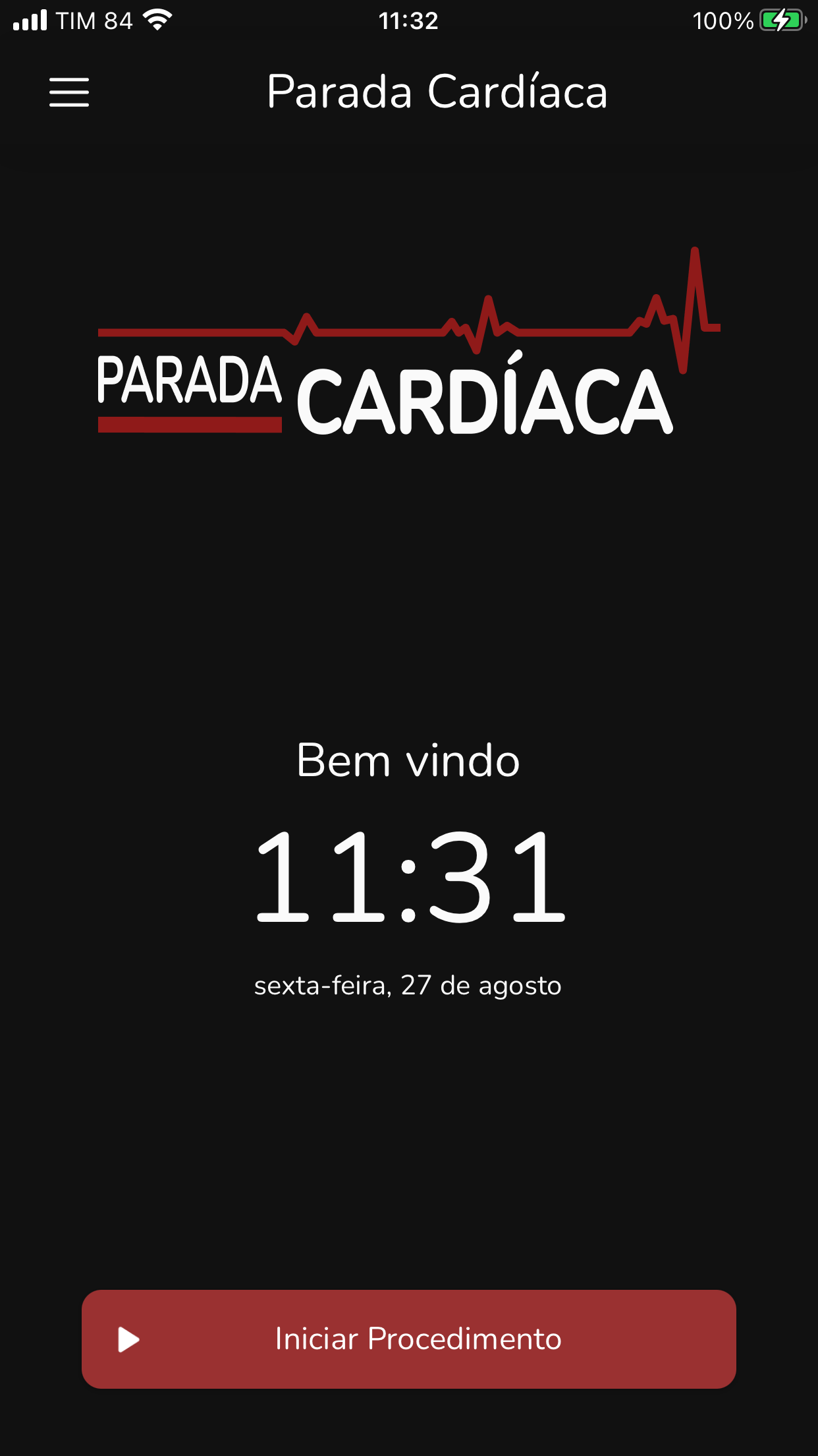 Captura de ecrã 1 da app Parada Cardíaca