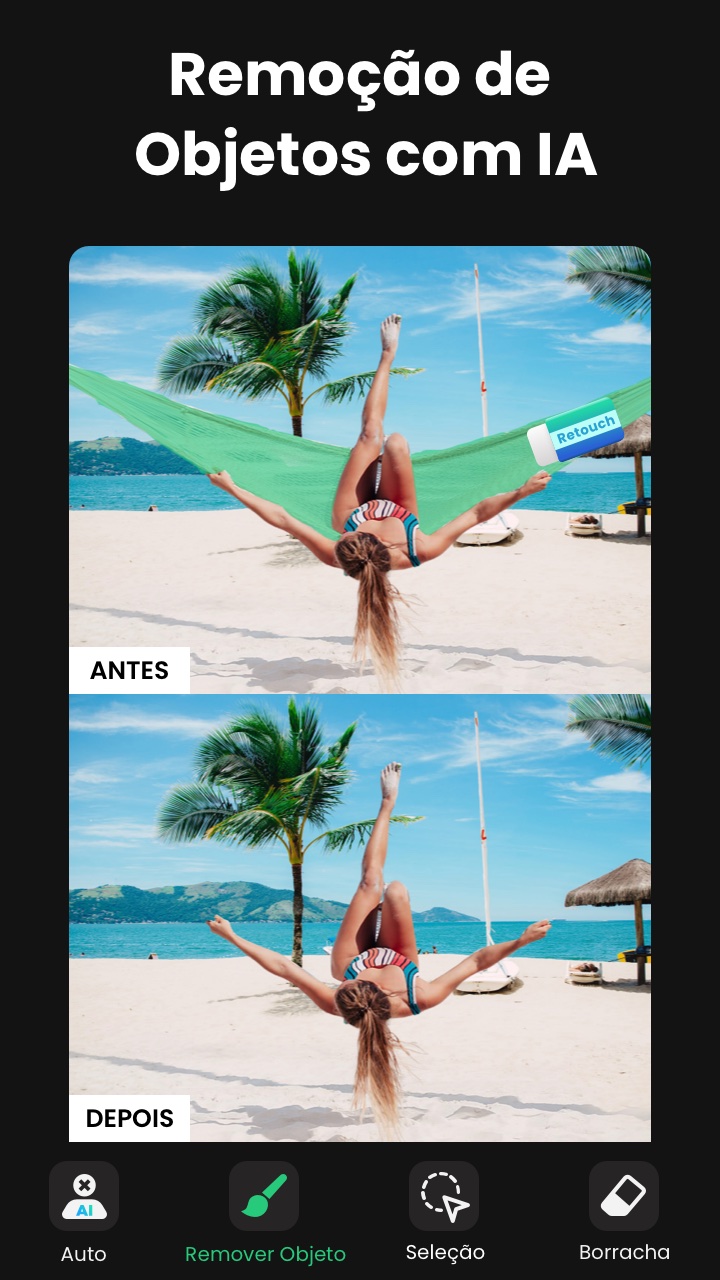 Captura de ecrã 1 da app Remover Objetos de Fotos